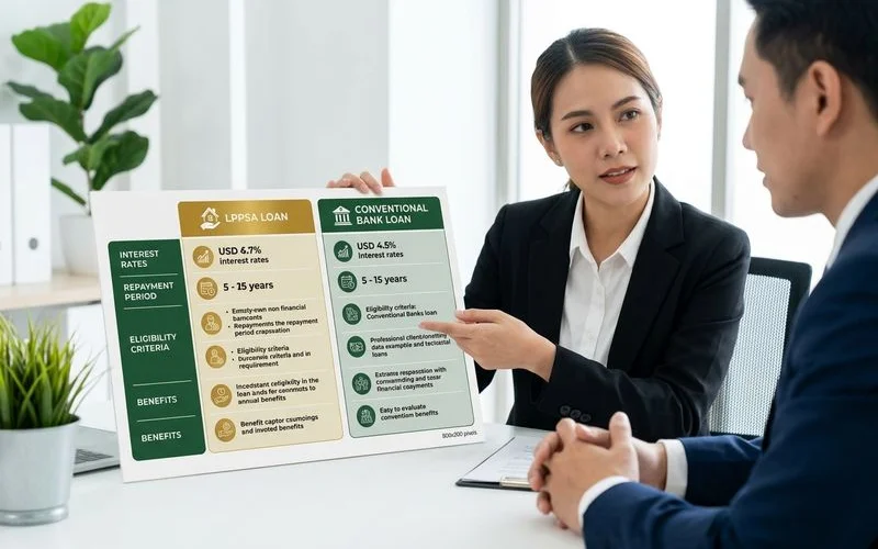 Jadual perbandingan LPPSA vs pinjaman bank