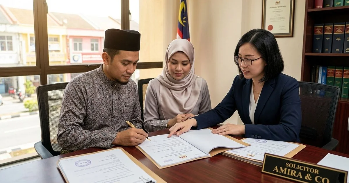 Penandatanganan SPA rumah subsale di pejabat peguam